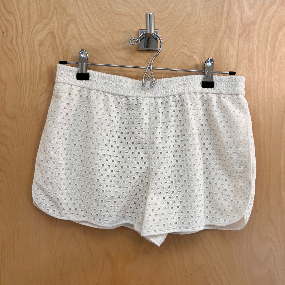Diane von Furstenberg silk/cotton track shorts. Size 4. Fits tts.